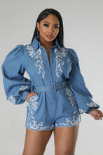 Load image into Gallery viewer, Denim Romper