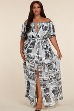 Load image into Gallery viewer, Newsworthy Plus Maxi Dress - Plus