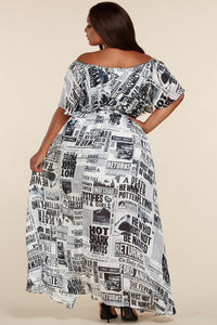 Newsworthy Plus Maxi Dress - Plus