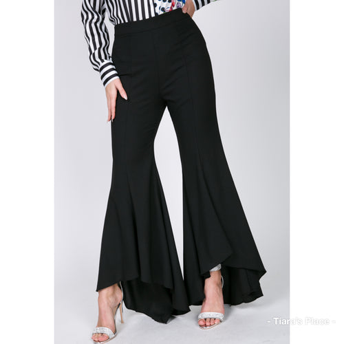 Ruffle High Low Pants - Plus