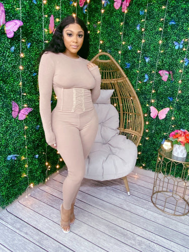 Corset Jumpsuit - Plus
