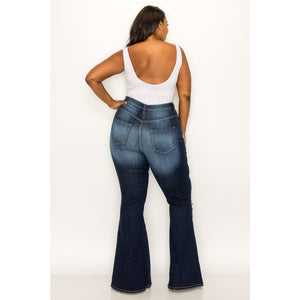 Curvy Distressed Jeans - Plus