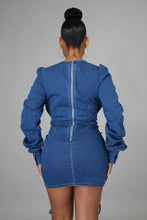 Load image into Gallery viewer, Slay All Day Denim Minidress